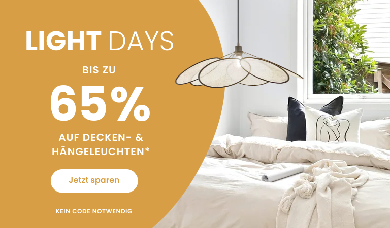 Light Days - Bis zu 65% Rabatt auf Decken- und Hängeleuchten*